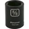 Dynamic 3/8" Drive Standard Socket, Black Phosphate, Tools 3/8" Drive 6 Point SAE, 5/8" Standard Length D007320 - alternate 1